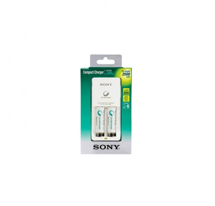 2 PILES RECHARGEABLES AA SONY AVEC CHARGEUR PBK202