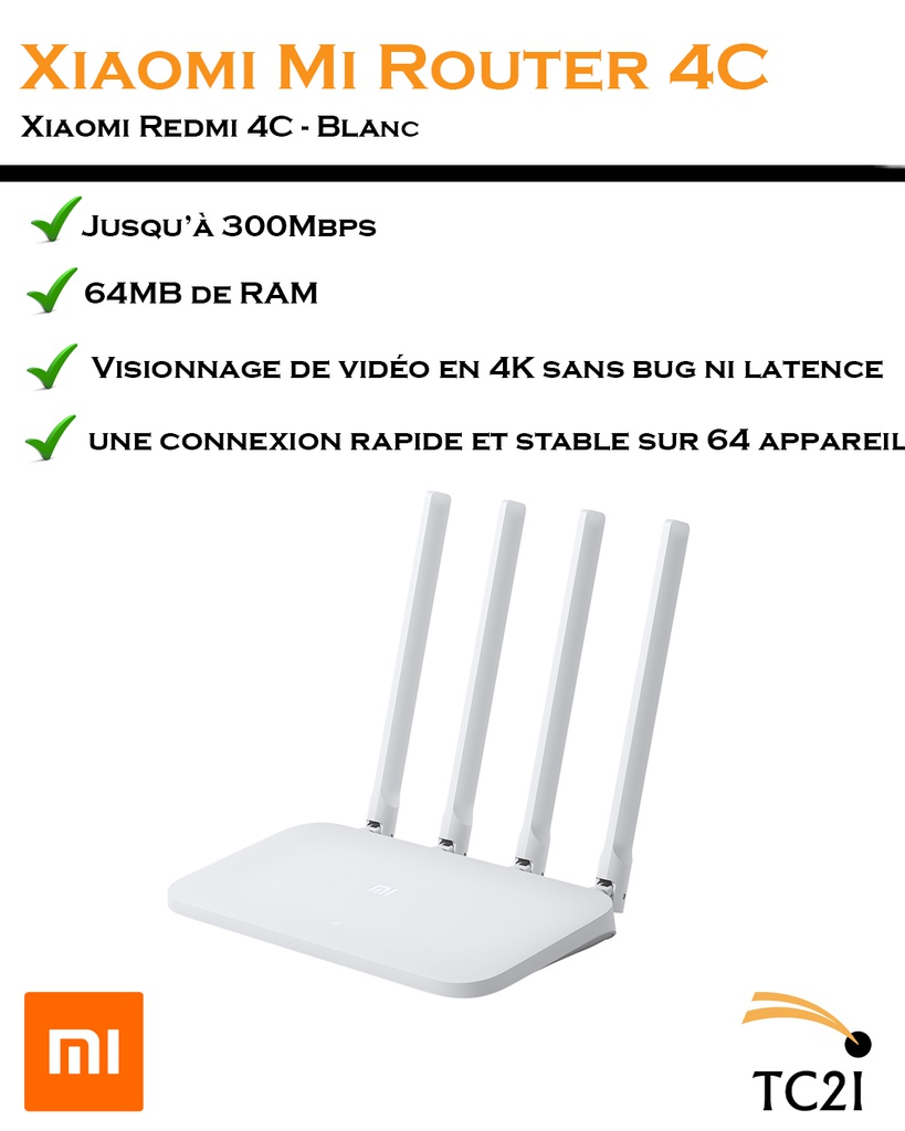 Modem Routeur MI 4C 4antennes