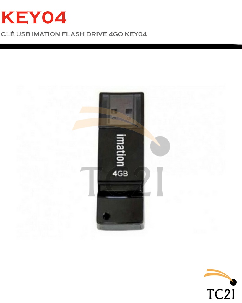 CLÉ USB IMATION FLASH DRIVE 4GO KEY04