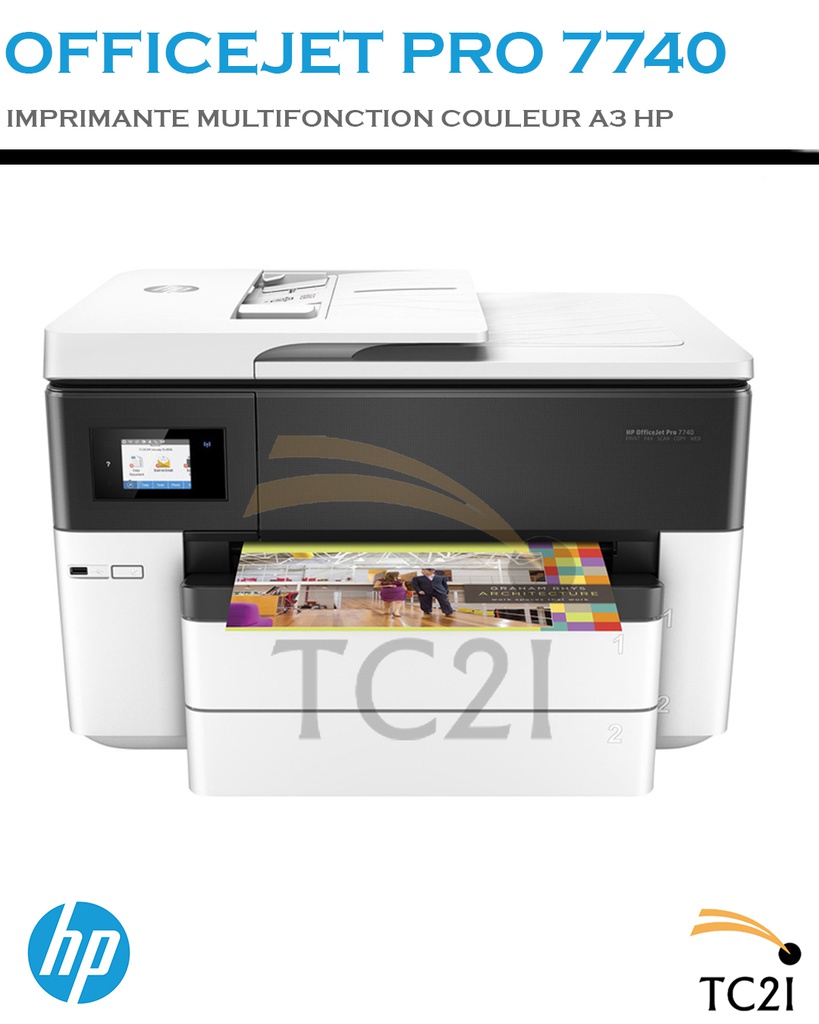 Imprimante Multifonction Couleur A3 HP Officejet Pro 7740