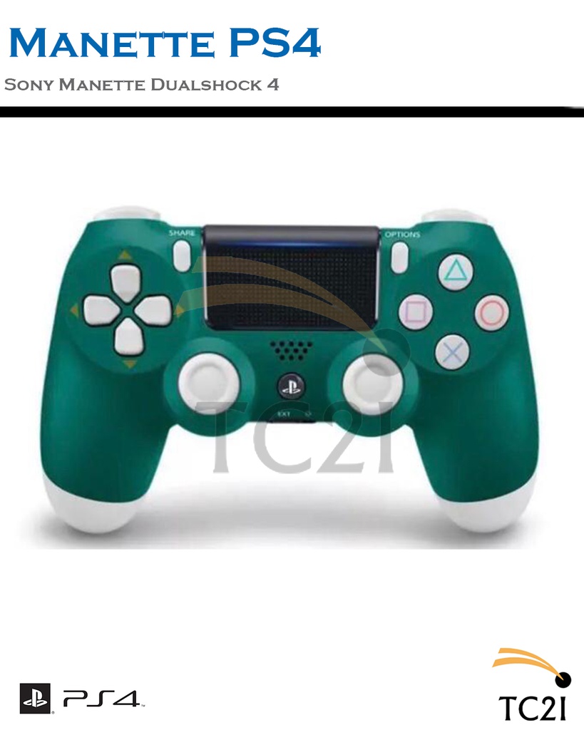 Manette PS4 Sony DualShock 4 Sans fil Vert alpine