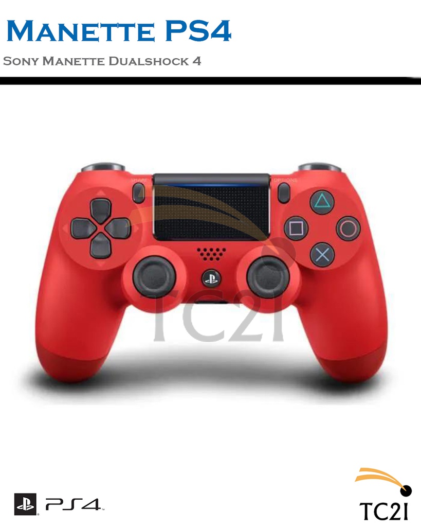 Manette PS4 DualShock 4 Rouge