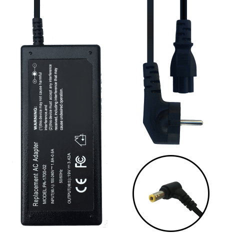 Chargeur pour ordinateur portable toshiba satellite c70Puissance : 45 w -  19 v 2.37 a