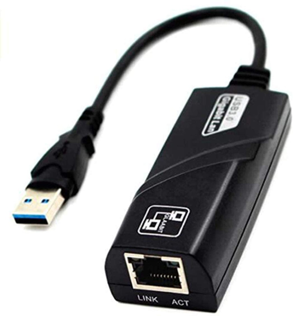 Adaptateur réseau USB 3.0 vers Ethernet RJ45 LAN Gigabit Adaptateur pour 10/100/1000 Mbps Ethernet