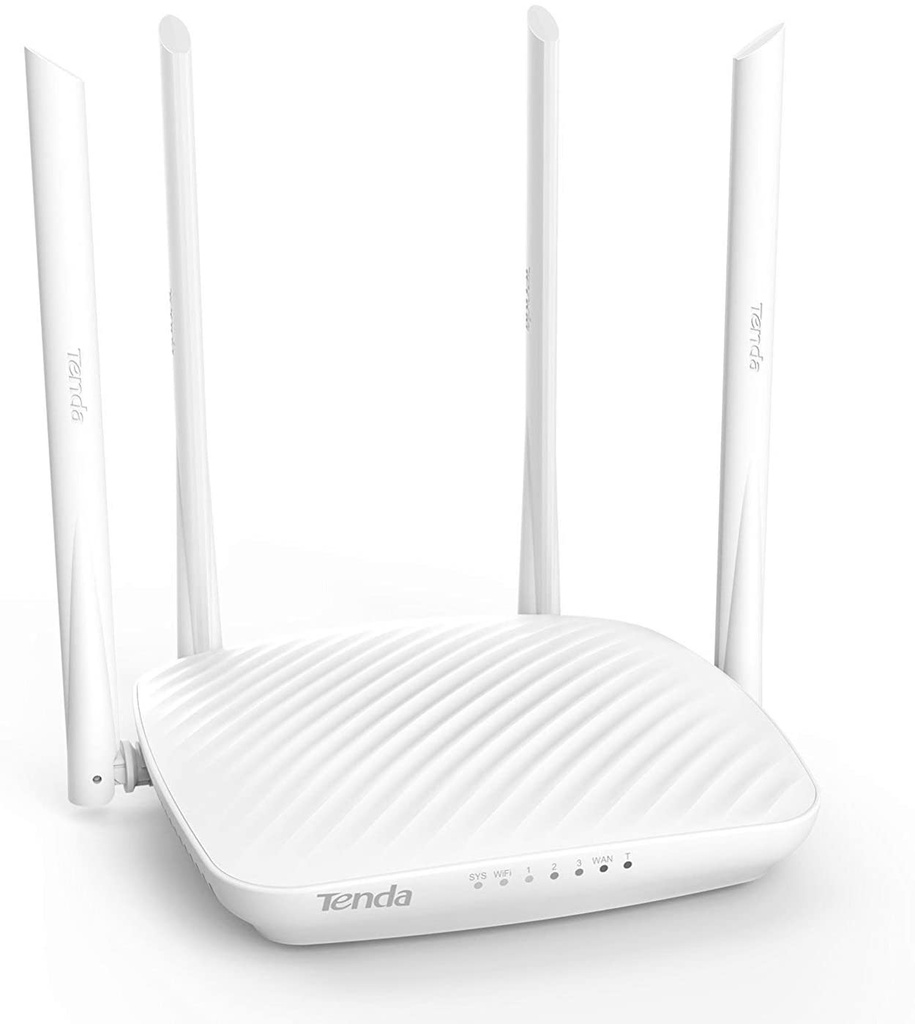 Tenda F9 Routeur 600 Mbps Wi-Fi N en 2,4 GHz, Routeur Ethernet 4 ports, 4 * 6dBi Antennes