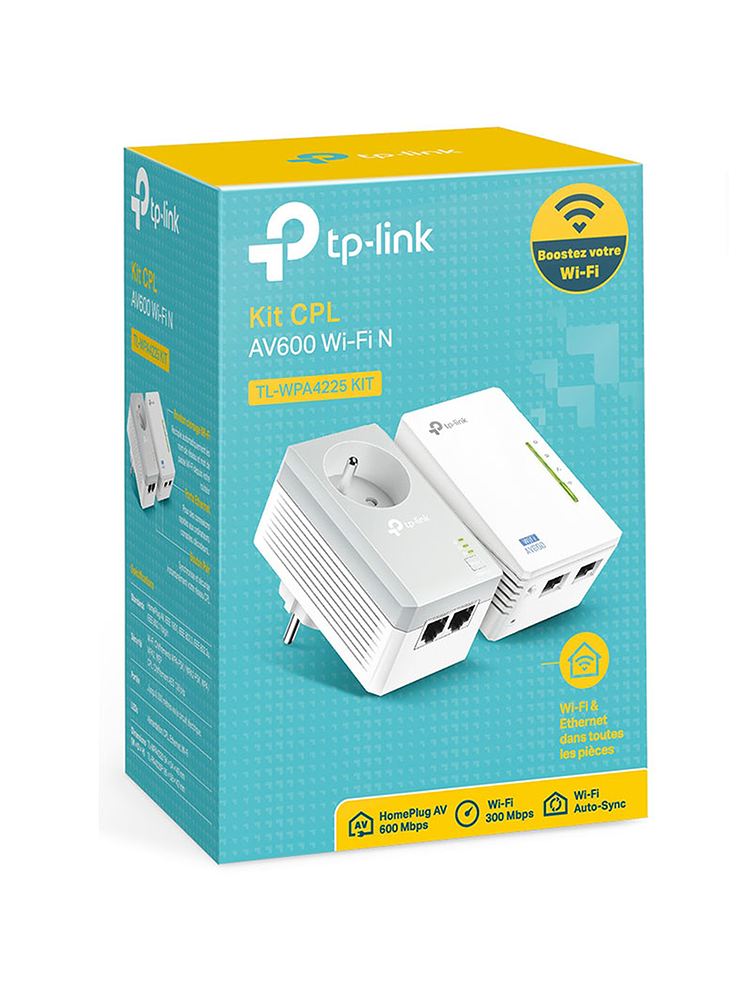 TP Link Kit de 2 CPL AV500 + WiFi AC750 Mbps TL-WPA4530 KIT