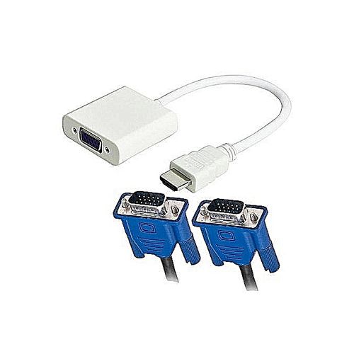 Convertisseur HDMI vers VGA + Câble VGA 1,5m