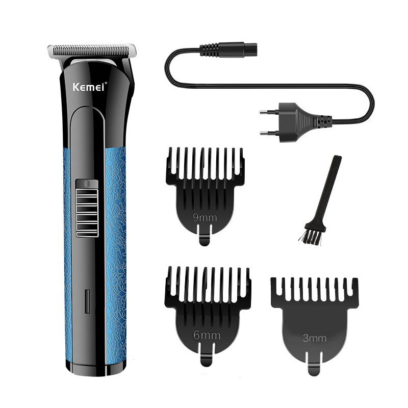 TONDEUSE RECHARGEABLE CHEVEUX ET BARBES 3 PEIGNES KEMEI KM724