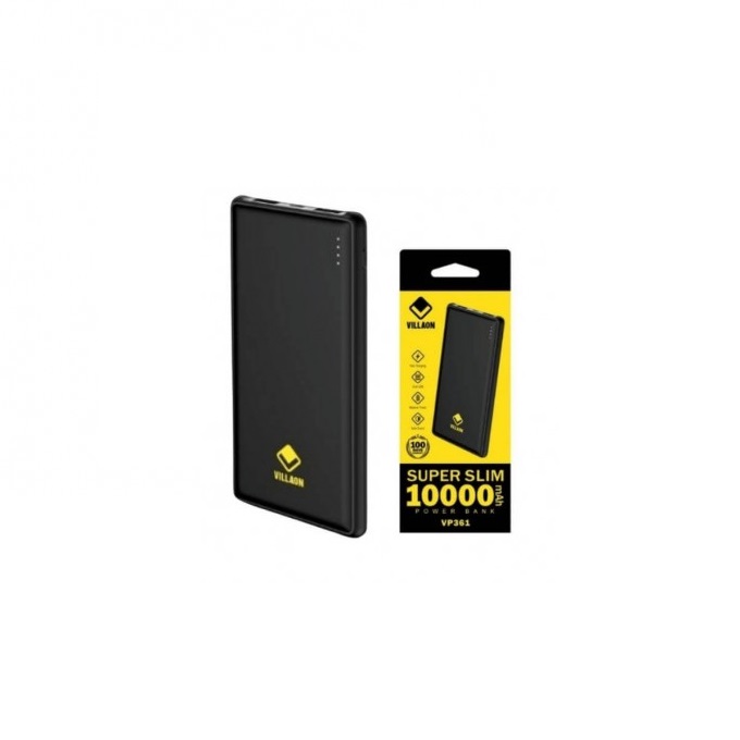 VILLAON POWER BANK SUPER SLIM 10000MAH VP361