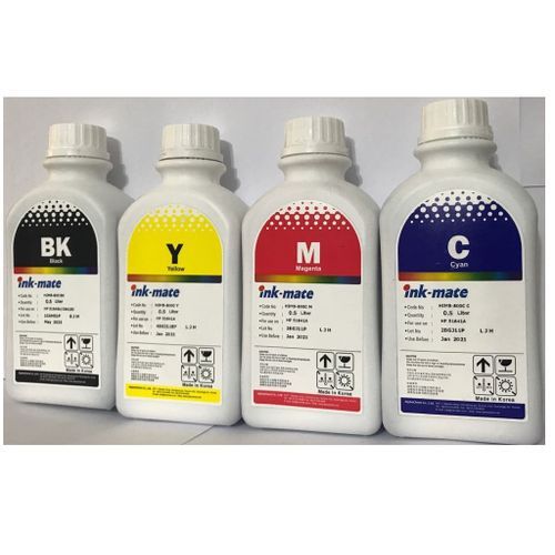 encre de recharge 4 couleur 500 ml pour imprimantes à cartouches