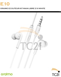 ORAIMO ECOUTEUR KIT MAIN LIBRE E10 WHITE