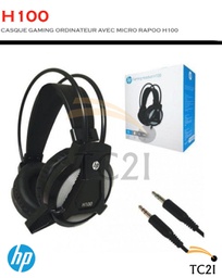 CASQUE GAMING ORDINATEUR AVEC MICRO RAPOO H100