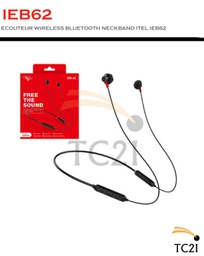 ECOUTEUR WIRELESS BLUETOOTH NECKBAND ITEL IEB62