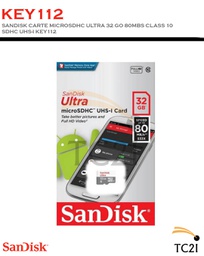 SANDISK CARTE MICROSDHC ULTRA 32 GO