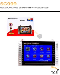 VIDEO PLAYER USB ET RADIO FM 10 POUCES SG999