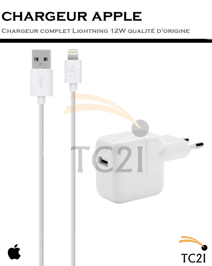 CHARGEUR APPLE IPHONE 11 PRO MAX 18W USB-C LIGHTNING CHARGE RAPIDE