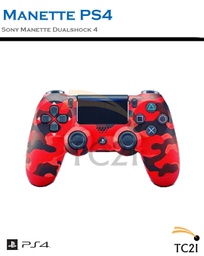 Manette PS4 Rouge camouflage