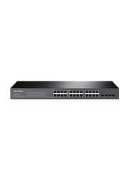 TP Link Smart Switch JetStream 24-Ports Gigabit PoE+ avec 4 emplacements SFP T1600G-28PS (TL-SG2424P)