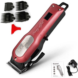 TONDEUSE RECHARGEABLE CHEVEUX REGLABLE 4 PEIGNES KEMEI KM1031